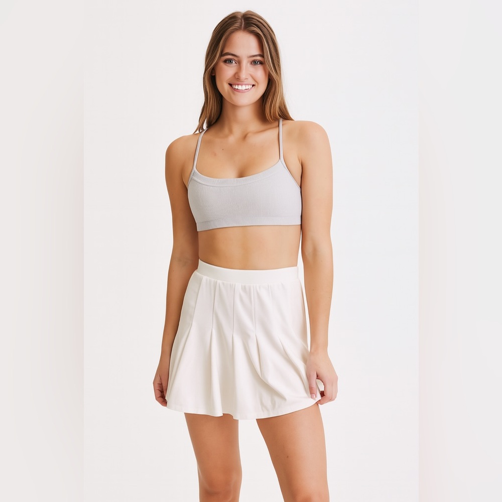 Altar'd State Ivory Tennis Skirt